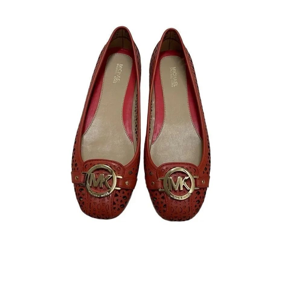 🌟Michael Kors🌟Orange Carved Flats